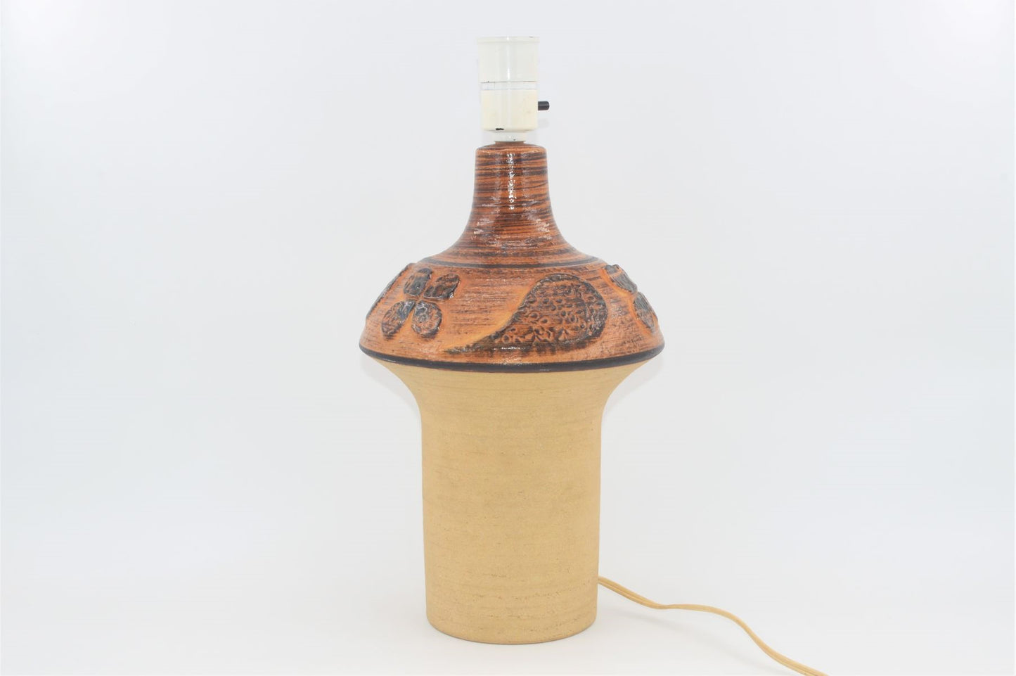 Große Mid-Century Tischlampe 3081-2 Haico Nitzsche für Søholm Stentøj Dänemark 1970s Danish Designklassiker - Bornholmer Vintage Tischlampe