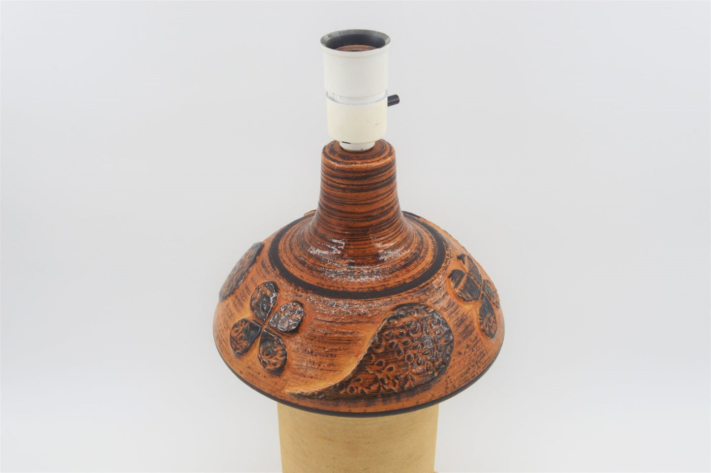 Große Mid-Century Tischlampe 3081-2 Haico Nitzsche für Søholm Stentøj Dänemark 1970s Danish Designklassiker - Bornholmer Vintage Tischlampe