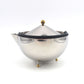 Vintage Bodum Tea Ball Design Teekanne mit Teesieb - 1980s Carsten Jorgensen Design, postmoderne dänische Edelstahl Teekanne Memphis Stil