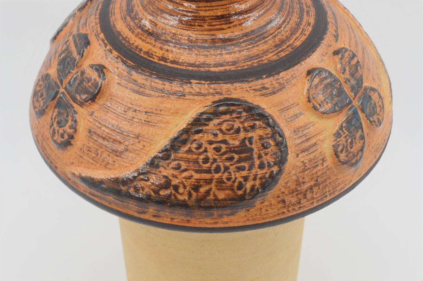 Große Mid-Century Tischlampe 3081-2 Haico Nitzsche für Søholm Stentøj Dänemark 1970s Danish Designklassiker - Bornholmer Vintage Tischlampe