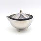 Vintage Bodum Tea Ball Design Teekanne mit Teesieb - 1980s Carsten Jorgensen Design, postmoderne dänische Edelstahl Teekanne Memphis Stil