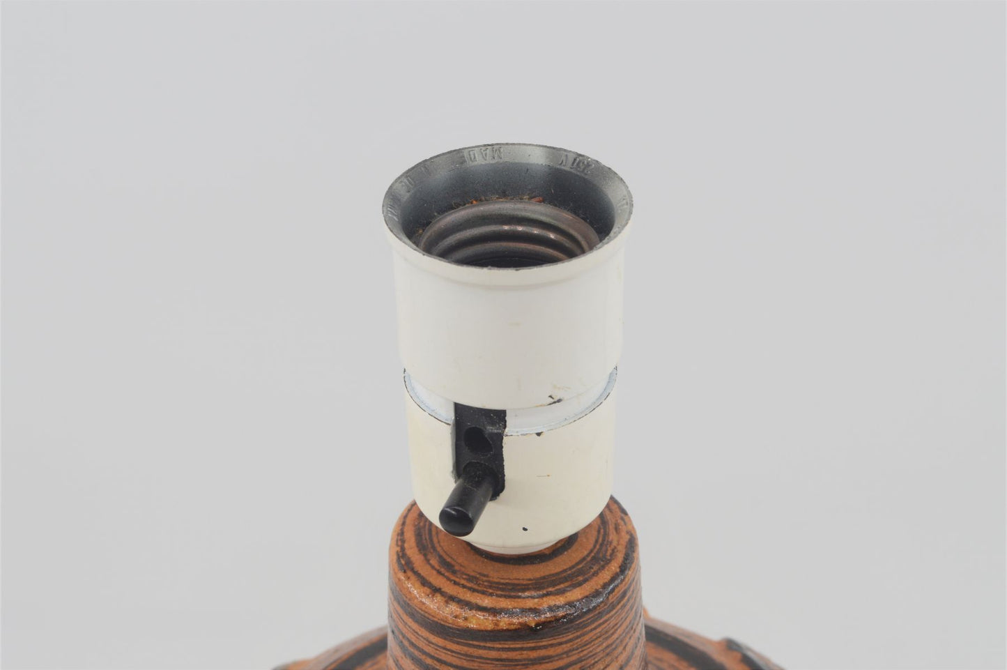 Große Mid-Century Tischlampe 3081-2 Haico Nitzsche für Søholm Stentøj Dänemark 1970s Danish Designklassiker - Bornholmer Vintage Tischlampe