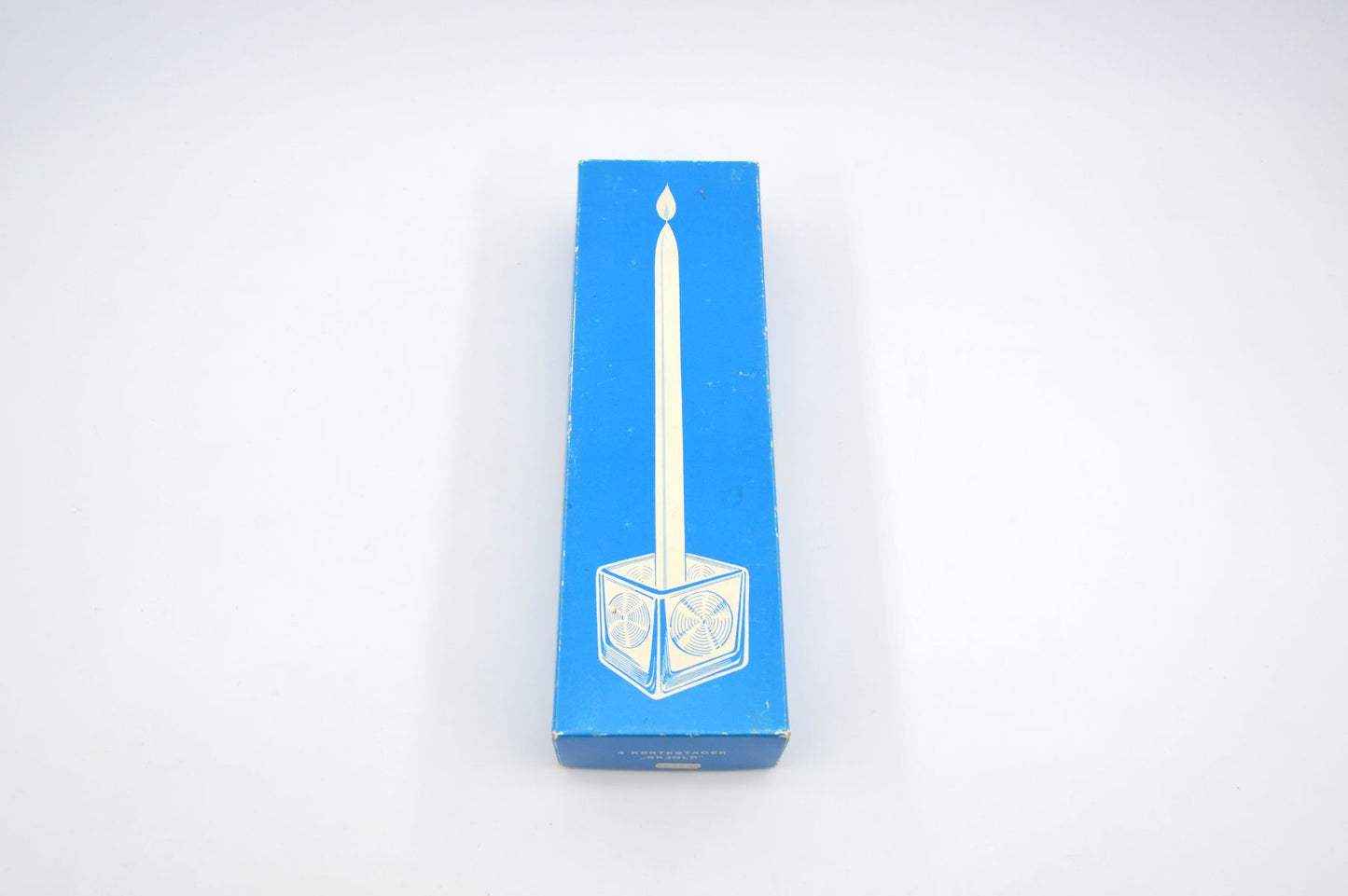 Mid-Century 1960s Holmegaard Danmark Skjold Kerzenhalter originalverpackt Per Lütken (1916-1998) Design 1960s – Danish Modern Designklassiker