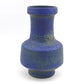 Große Karlsruher Majolika Vase 7318 1970s Friedgard Glatzle Design Mid-Century WGP Blaue Fat-Lava Glasur