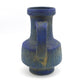 Große Karlsruher Majolika Vase 7318 1970s Friedgard Glatzle Design Mid-Century WGP Blaue Fat-Lava Glasur