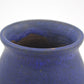 Töpfermeister Uwe Schellbach Studiokeramik Vase blaue Fat-Lava Glasur 1980s Kunstkeramik- Unikat