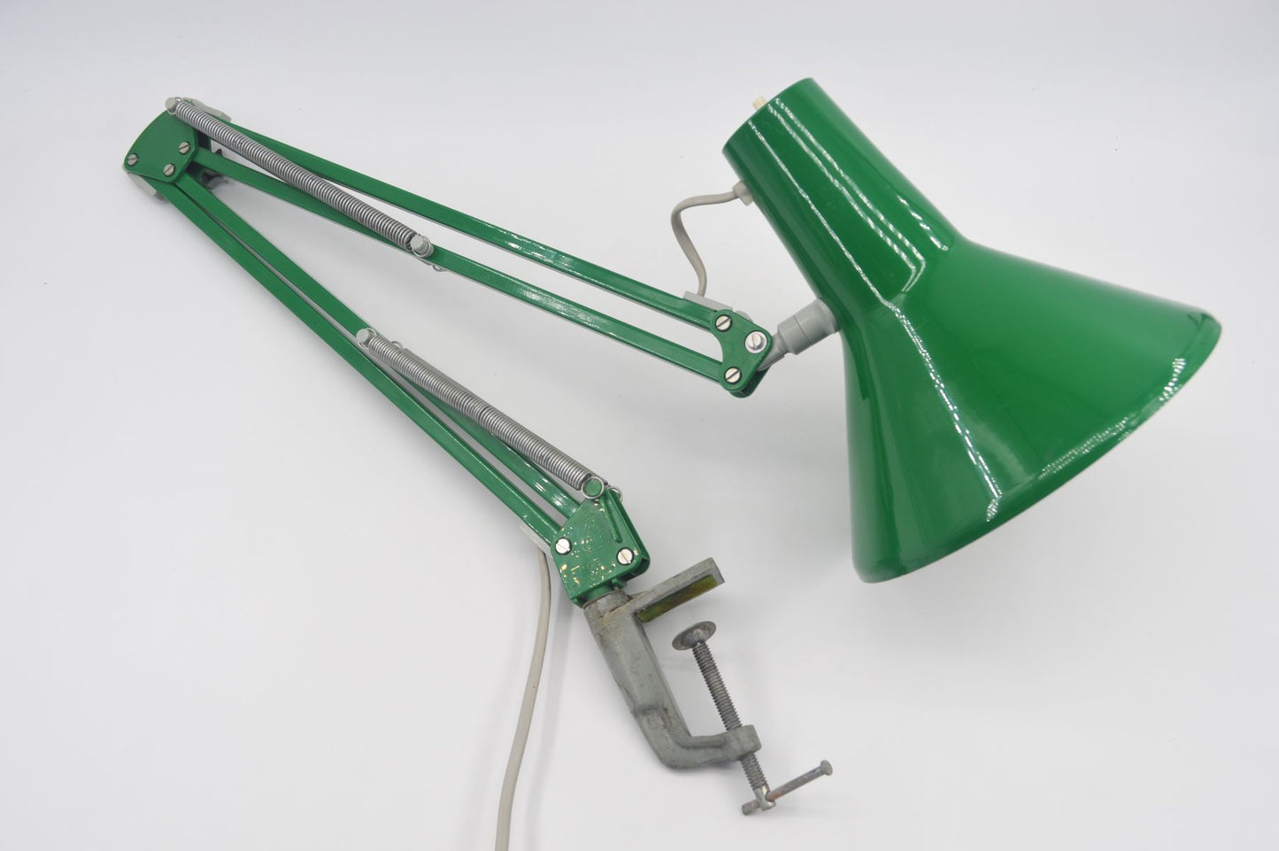 Mid-Century HCF Type 85-4 Danmark Danish Design Architekten Lampe 1980s Schreibtischlampe Bauhaus Design dänisches Mid-Century Modern Design