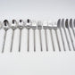 Mid-Century Dansk Knivfabrik Lundtofte Gense „Rondo“ Besteck Set Per Willemoes Design Besteck 1970s Danish Modern Design