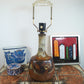 Stor Axella bordlampe Aksel Larsen 1970'erne Brutalistisk dansk design