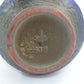Große Karlsruher Majolika Vase 7318 1970s Friedgard Glatzle Design Mid-Century WGP Blaue Fat-Lava Glasur