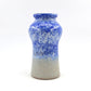 Mid-Century VEB Strehla 1437 Keramik Vase mit blauer Fat-Lava Glasur - 1960s DDR Vintage Studiokeramik ostdeutsche Fat-Lava Keramik Vase