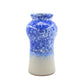 Mid-Century VEB Strehla 1437 Keramik Vase mit blauer Fat-Lava Glasur - 1960s DDR Vintage Studiokeramik ostdeutsche Fat-Lava Keramik Vase