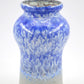 Mid-Century VEB Strehla 1437 Keramik Vase mit blauer Fat-Lava Glasur - 1960s DDR Vintage Studiokeramik ostdeutsche Fat-Lava Keramik Vase