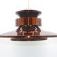 Große dänische Mid-Century Designlampe 1970er Jahre Hängelampe im Jo Hammerborg Design Danish MCM zeitgenössischer dänischer Designklassiker