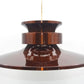 Große dänische Mid-Century Designlampe 1970er Jahre Hängelampe im Jo Hammerborg Design Danish MCM zeitgenössischer dänischer Designklassiker