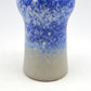 Mid-Century VEB Strehla 1437 Keramik Vase mit blauer Fat-Lava Glasur - 1960s DDR Vintage Studiokeramik ostdeutsche Fat-Lava Keramik Vase