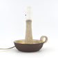 Vintage Ole Keramik Danmark Tischlampe 1970s modernistische dänische Studiokeramik Danish Modern Design