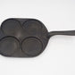 Vintage 1970s Skeppshult Sweden Gusseisen Eier Pfanne / Pfannkuchenpfanne Schwedisches Mid-Century Design Kochgeschirr Designklassiker