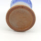Mid-Century VEB Strehla 1437 Keramik Vase mit blauer Fat-Lava Glasur - 1960s DDR Vintage Studiokeramik ostdeutsche Fat-Lava Keramik Vase