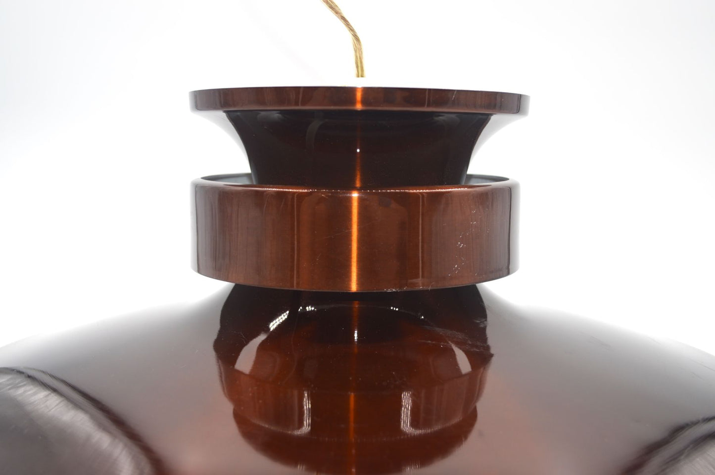 Große dänische Mid-Century Designlampe 1970er Jahre Hängelampe im Jo Hammerborg Design Danish MCM zeitgenössischer dänischer Designklassiker