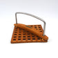 Mid-Century Trip Trap Danmark Teakholz Serviettenhalter 1970s Danish Modern Design – dänisches Vintage Design
