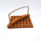 Mid-Century Trip Trap Danmark Teakholz Serviettenhalter 1970s Danish Modern Design – dänisches Vintage Design