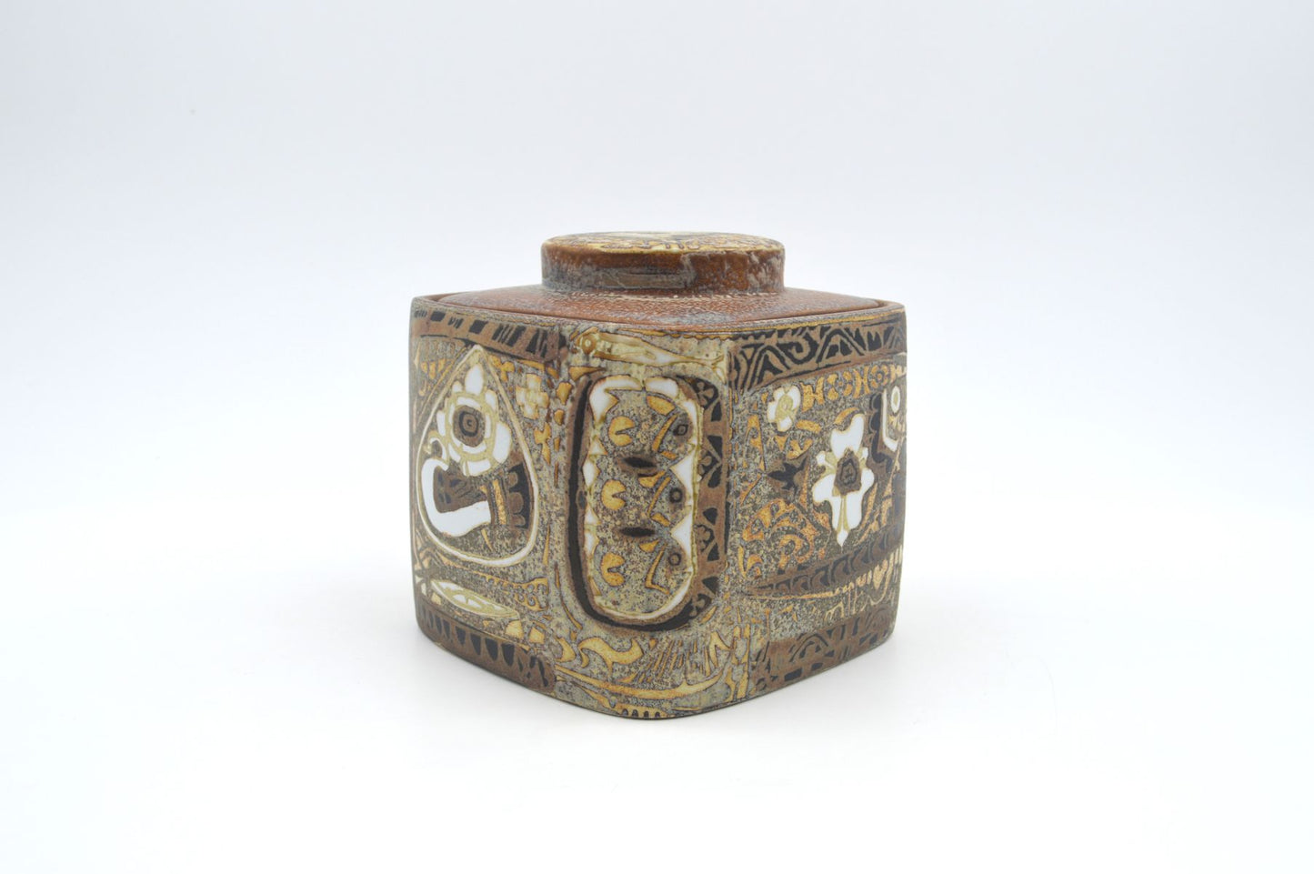 Seltener Mid-Century Royal Copenhagen Porzellan Humidor 719/3211 Nils Thorsson Baca Design 1960s Designklassiker - Danish Modern Design Fajance Dose