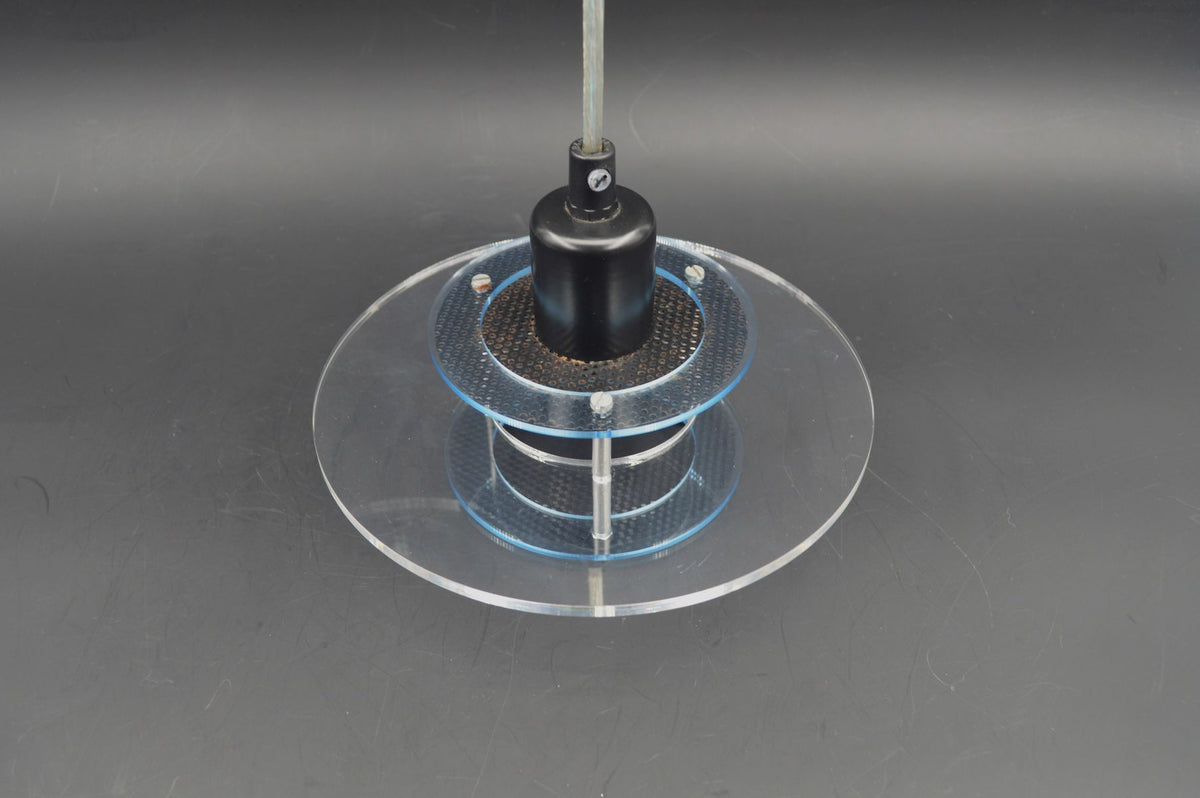 Dänische Design Light AS Denmark „Space“ Hängelampen 1980s skandinavische Mid-Century Vintage Space-Age Designlampen aus Acrylglas
