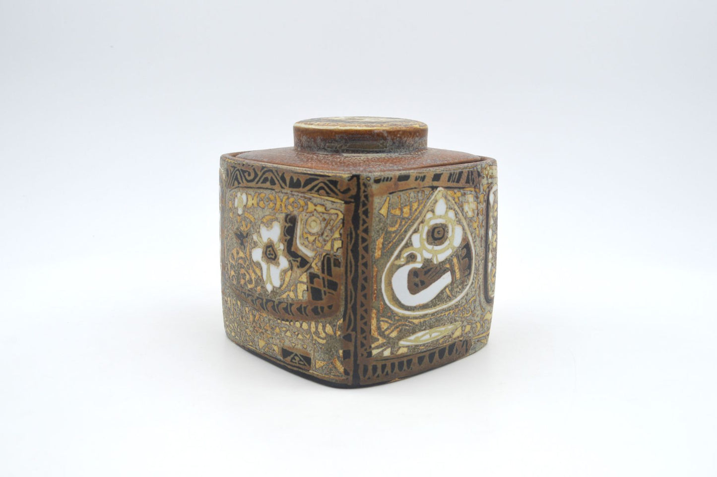 Seltener Mid-Century Royal Copenhagen Porzellan Humidor 719/3211 Nils Thorsson Baca Design 1960s Designklassiker - Danish Modern Design Fajance Dose