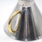 Vintage 1980s Inoxpran Orchidea Design Wasserkessel 18-10 mit Goldverzierung Made in Italy - italienisches MCM Memphis Design