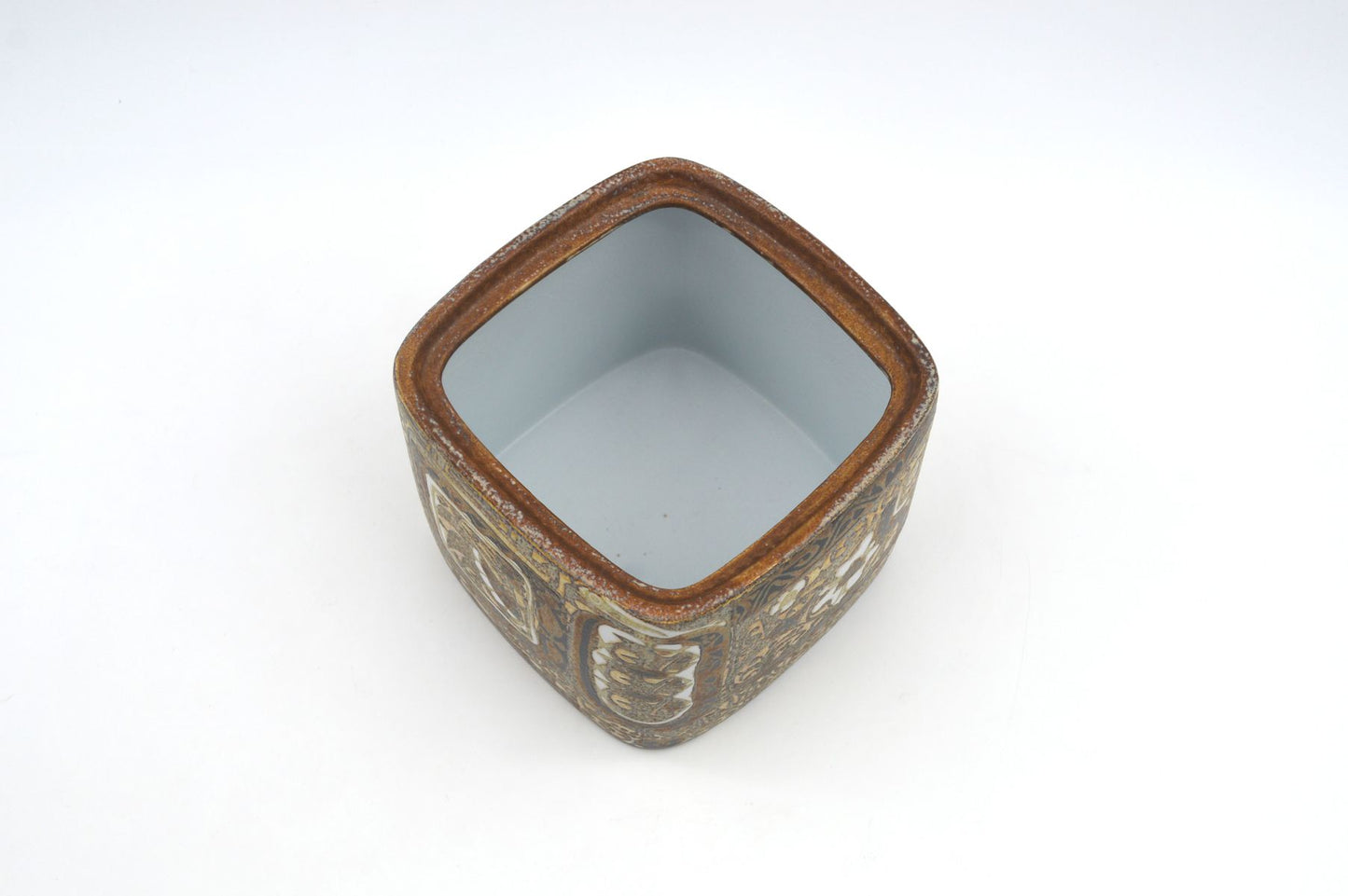 Seltener Mid-Century Royal Copenhagen Porzellan Humidor 719/3211 Nils Thorsson Baca Design 1960s Designklassiker - Danish Modern Design Fajance Dose