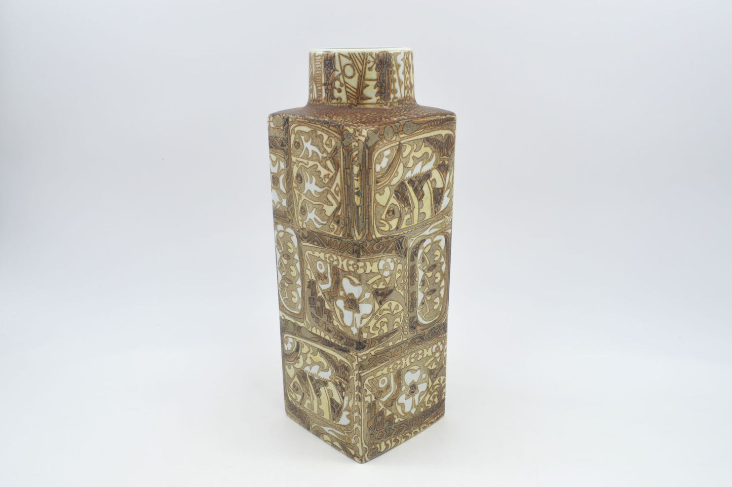 Große Vintage Royal Copenhagen Nils Thorsson Baca Design Fajance Vase 719/3475 28cm Höhe 1960s Mid-Century Danish Modern Designklassiker