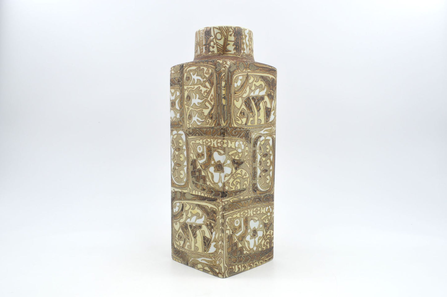 Große Vintage Royal Copenhagen Nils Thorsson Baca Design Fajance Vase 719/3475 28cm Höhe 1960s Mid-Century Danish Modern Designklassiker