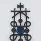 Mid-Century Dantoft Denmark Danish Modern Metall Wandskulptur Kerzenhalter 1960s Design