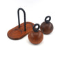 MCM Bodum Denmark kugelförmige Teakholz Salz und Pfeffer Mühlen 1980s Richard Nissen Danish Modern Designklassiker - dänisches Vintage Design
