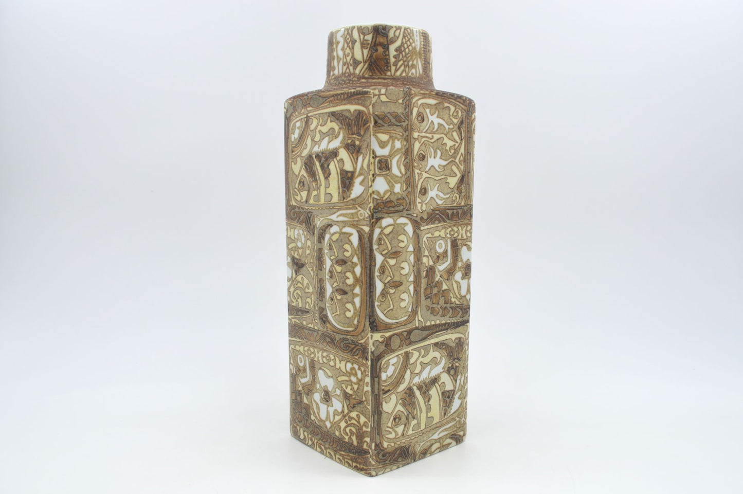 Große Vintage Royal Copenhagen Nils Thorsson Baca Design Fajance Vase 719/3475 28cm Höhe 1960s Mid-Century Danish Modern Designklassiker