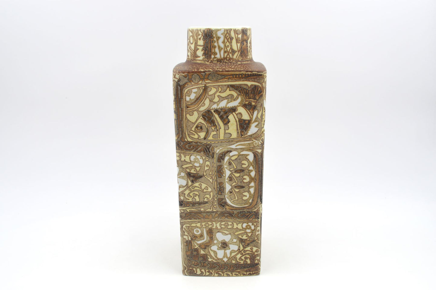 Große Vintage Royal Copenhagen Nils Thorsson Baca Design Fajance Vase 719/3475 28cm Höhe 1960s Mid-Century Danish Modern Designklassiker