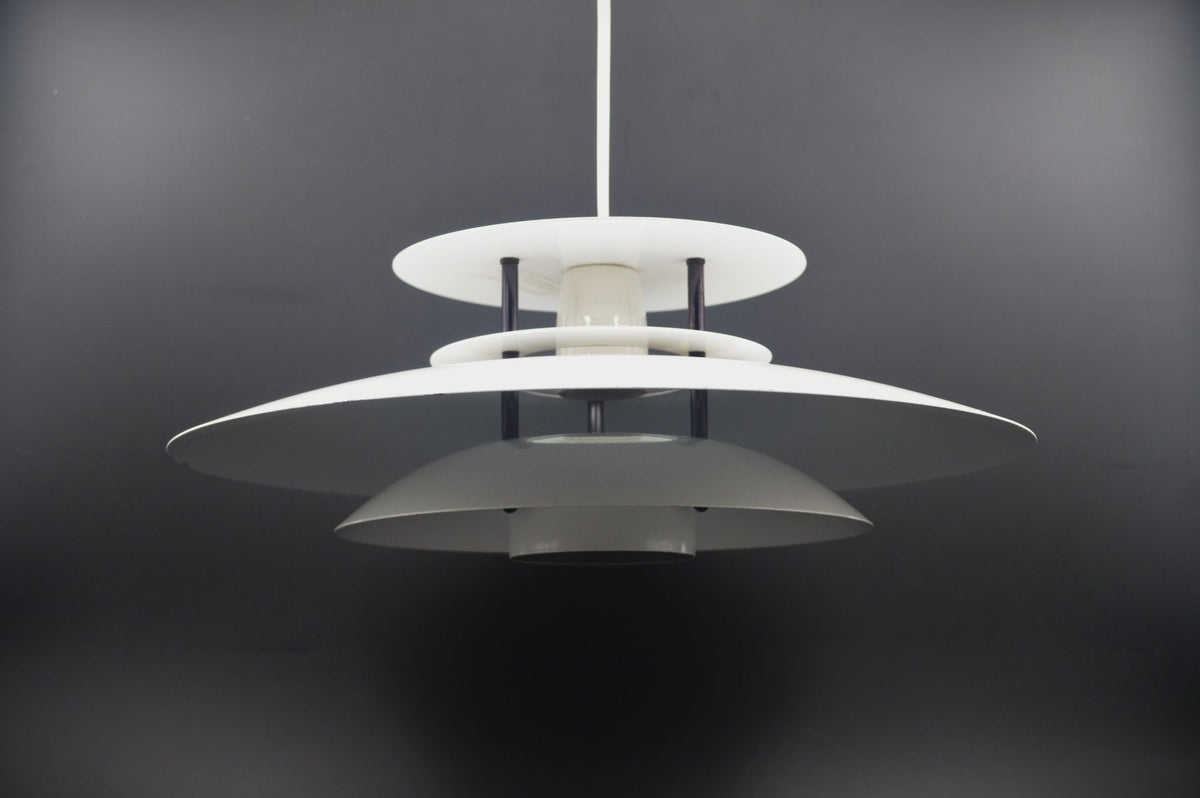 Exklusive Mid-Century Laterna Danica Nordlux Hängelampe - 1970s Jørgen Buchwald Design dänische MCM Industrie Design Pendellampe