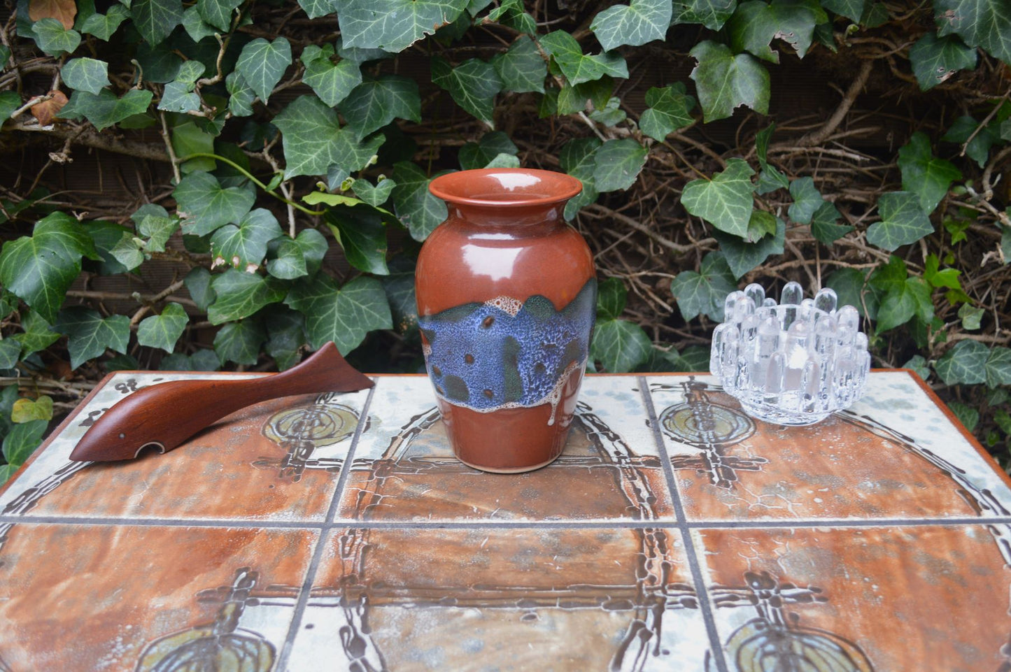 Extrem seltene Hans Nielsen Buch (1937 – 2009) Studiokeramik Vase mit seltener Fat-Lava Glasur zeitgenössische dänische Mid-Century Modern Kunstkeramik