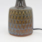 Vintage Einar Johansen Søholm Stentøj Dänemark blaue Keramik Tischlampe 1036 1960's Danish Mid-Century Modern Design original 1960s Bornholmer Kunstkeramik