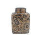 Vintage Royal Copenhagen Dänemark 870/3121 Nils Thorsson Sunflower Design Fajance Vase, Danish Design 1960er Jahre MCM dänischer Designklassiker