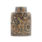 Vintage Royal Copenhagen Dänemark 870/3121 Nils Thorsson Sunflower Design Fajance Vase, Danish Design 1960er Jahre MCM dänischer Designklassiker