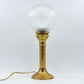 Mid-Century Modern dänische Design Tischlampe mit Glasschirm 1960s maritime handgearbeitete dänische Vintage Lampe Danish Modern Designklassiker