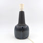 Große Einar Johansen Søholm Stentøj Dänemark Vintage blaue Keramik Tischlampe 1039 1960's Danish MCM Design original 1960s Bornholmer Kunstkeramik