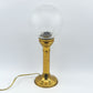 Mid-Century Modern dänische Design Tischlampe mit Glasschirm 1960s maritime handgearbeitete dänische Vintage Lampe Danish Modern Designklassiker