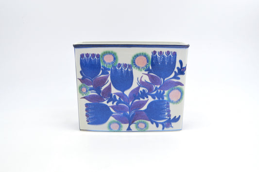 Seltene Berte Jessen für Royal Copenhagen 206/2942 Tenera Vase - florale Kissenvase Design von Berte Jessen 1960s dänischer Designklassiker