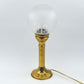 Mid-Century Modern dänische Design Tischlampe mit Glasschirm 1960s maritime handgearbeitete dänische Vintage Lampe Danish Modern Designklassiker