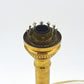 Mid-Century Modern dänische Design Tischlampe mit Glasschirm 1960s maritime handgearbeitete dänische Vintage Lampe Danish Modern Designklassiker