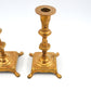 Antike dänische Jugendstil Design Messing Kerzenhalter 1920’s dänisches Skønvirke Design Handarbeit - skandinavisches Art Nouveau Design
