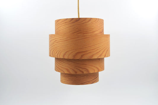 Original Hans Agne Jakobsson Markaryd Design Hängelampe 1960s Schwedischer Design Designklassiker aus Kiefernholz – skandinavisches MCM Design